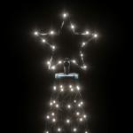 LED-Weihnachtsbaum mit Erdnägeln Tannenbaum Lichterbaum Weihnachtsdeko Beleuchtung Außen Beleuchtet Lichterkette 1400 LEDs Kaltweiß 5 m