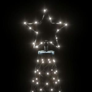 LED-Weihnachtsbaum mit Erdnägeln Tannenbaum Lichterbaum Weihnachtsdeko Beleuchtung Außen Beleuchtet Lichterkette 1400 LEDs Kaltweiß 5 m