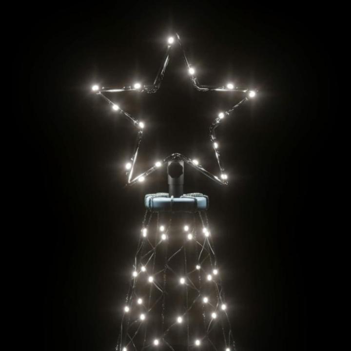 LED-Weihnachtsbaum mit Erdnägeln Tannenbaum Lichterbaum Weihnachtsdeko Beleuchtung Außen Beleuchtet Lichterkette 1400 LEDs Kaltweiß 5 m