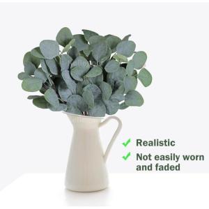 20 Stück Künstliche Eukalyptus Pflanzen Zweige Eukalyptus Pflanze,Künstliche Pflanzen Eukalyptus,Eukalyptus Künstlich Zweige für Hochzeit,Garten,Haus Büro Dekoration