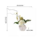 Kunstblumen Leichte, luxuriöse Kunstblumen, Elegante simulierte Blumenornamente für Wohnzimmer, Hochzeiten und Veranstaltungen, geringer Wartungsaufwand für jeden Anlass