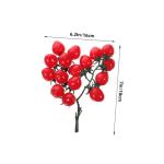 12 STK Simulierte Kirschtomaten Simulation Obstdekoration Mini-Cherry-Tomaten falsches Obst Künstliche Tomaten Dekorative Tomaten Zuhause gefälschte Fruchtstütze Hausbedarf PVC 
