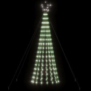 LED Weihnachtsbaum Aussen Kegelform Weihnachtsbaum Metall Groß Kaltweiß 275 LEDs Tannenbaum Lichterbaum Weihnachtsdeko Aussen Weihnachtsbaum Tanne 180 cm