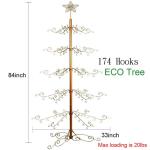 84 Inch Ornament Display Boom Stand Metalen Kerst Smeedijzeren Hanger Haak voor Halloween Opknoping Decoraties Eco Gift Goud