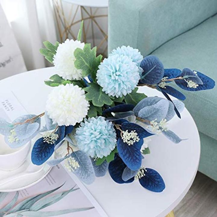 met vaas faux hortensia bloemstukken voor huis tuin feest bruiloft decoratie