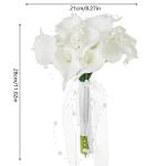 Hochzeitssträuße mit Schleife, künstliche Blumensträuße für Brautjungfern zur Hochzeit, Zeremonie, zum Jahrestag oder zum Valentinstag