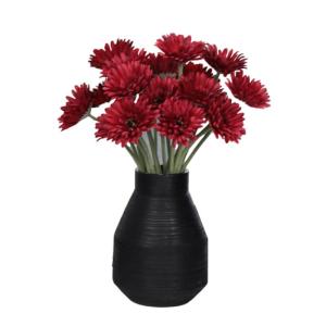 Kunstblumen Künstliche Gerbera-Blumen, Kunstblumen-Arrangement mit Vase, für Hausgarten, Party, Büro, Kaffee, realistische Kunstblumen für jeden Anlass