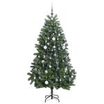 Weihnachtsbaum, Klappbar Christbaum mit 300 LEDs Kugeln Ständer, Beleuchtet Tannenbaum Kunstbaum mit 8 Beleuchtungsmodi, Weihnachtsdeko Dekobaum, 270cm