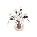 Kunstblumen Künstliche Blume mit Keramikvase, künstlicher Blumenstrauß für Zuhause, Wohnzimmer, Dekoration, Tischarrangement für Party für jeden Anlass