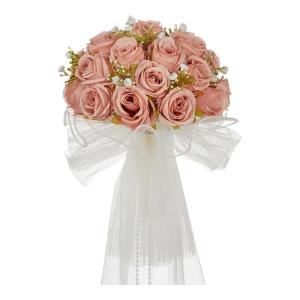 Handgefertigter künstlicher Rosenstrauß für die Hochzeitsfotografie