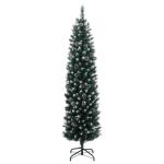 Kunstkerstboom, slank, dennenboom, decoratieve boom, kerstversiering, 300 leds, 180 cm