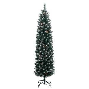 Kunstkerstboom, slank, dennenboom, decoratieve boom, kerstversiering, 300 leds, 180 cm