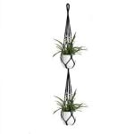 Handgemaakte Macramé Bedrijfshanger Bloem / Pot Hanger Pot Vak voor Wanddecoratie Count/Tuin Pothouder voor Planten (Kleur: DTC1022)