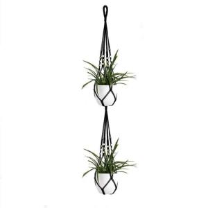 Handgemaakte Macramé Bedrijfshanger Bloem / Pot Hanger Pot Vak voor Wanddecoratie Count/Tuin Pothouder voor Planten (Kleur: DTC1022)