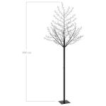 LED Weihnachtsbaum Lichterbaum Weihnachten Christbaum für Außenbereich geeignet 600 LEDs Blaues Licht Kirschblüten 300 cm