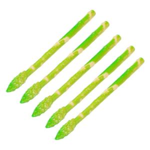 5 Stück Simulierter Spargel Grün Heimdekoration Künstlicher Spargel Spargelmodelle Simulation Spargeldekore Lebensechter Gefälschter Spargel Künstlicher Spargel Modell