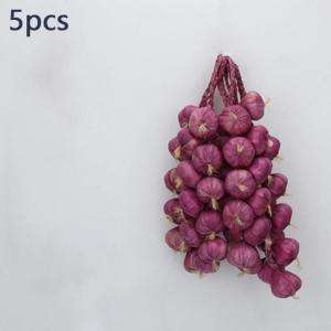 Realistisches Design, Halloween-Knoblauch-Dekoration, leichtes und stabiles Material (lila Knoblauch)