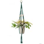 Handgemaakte Macramé Bedrijfshanger Bloem / Pot Hanger Pot Vak voor Wanddecoratie Count/Tuin Pothouder voor Planten (Kleur: DTC1024)