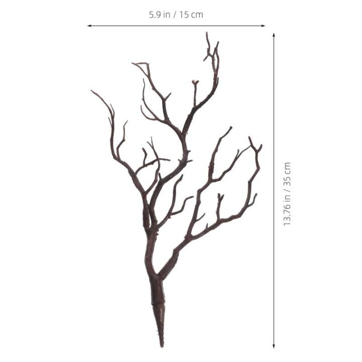 2 Stück Halloween Dekoration AST Halloween Party Dekoration Künstliche Äste Aquarium Dekoration Kleine Dekorative Zweige AST Layout Requisiten Gefälschte Getrocknete