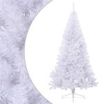 Kunstkerstboom met standaard, 210 cm hoog, kerstdecoratie, hoge kunstboom, pvc en staal, wit
