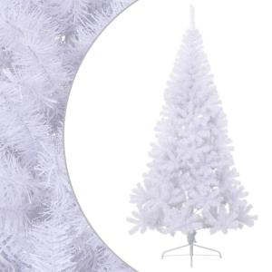 Kunstkerstboom met standaard, 210 cm hoog, kerstdecoratie, hoge kunstboom, pvc en staal, wit