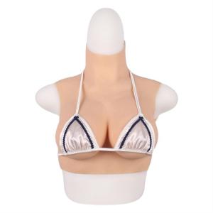 Siliconen borstplaat katoen gevuld E Cup realistische snit siliconen borstplaten zachte siliconen voor crossdresser transgender Cosplay Drag Queen 1 Aziatisch geel