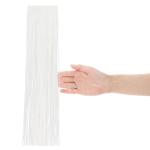 5x klatergoud - witte klatergoudslinger voor Kerstmis - kerstboomversiering voor de kerstboom - klatergoudgordijn met gladde draden (wit - 05 stuks)