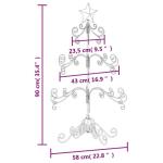 Metall Weihnachtsbaum Christbaum Groß Dekorationen Tannenbaum Metall Weihnachtsbaum Tanne Platzsparend DIY Dekoration-90 cm-Typ 2