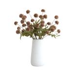 Kunstblumen Künstliche Löwenzahn-Blumenzweige, Kugelblumen, Pflanzen, gefälschte Blumen, getufteter Löwenzahn, für Heimwerker-Dekoration (Keramikvase) für jeden Anlass