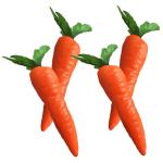 3 Sätze Künstliche Karotte Wohnungsdeko Wohnraumdeko Toy Pflanzliche Lebensmittelmodelle Dekorative Karotten Frühlingsdeko Künstliches Gemüse Für Party Schaum Karotten 4 Stü