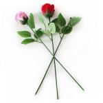 200 STK Rosenstiel künstliche blüten Artificial Garden Decoration Geschenkideen künstlicher Eukalyptus hojas künstliche Rosen Blumenstieldraht simulierte Blumenstiele Draht.