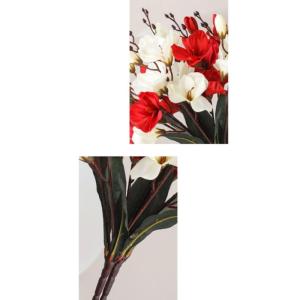 Kunstblumen Künstliche Magnolienblume mit Vase, Hochzeitsdekoration, realistischer Seidenblumenstrauß für den Heimtisch, Blumengeschäft, 4 Farben für jeden Anlass