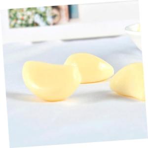 4 Sätze 4 Sets Künstliche Knoblauch Gemüse Display Requisiten Küchendekoration Haushalts Knoblauchflocken Requisite Gefälschte Gemüse Dekoration Knoblauchflocken 12 Stück * 