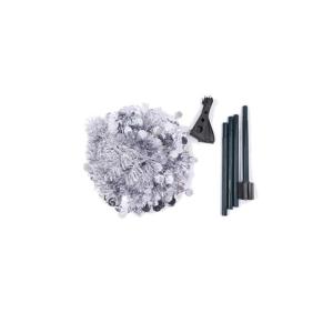 Kuaizi Weihnachtsbaum Ornament einziehbare Weihnachten Liefert Wolle Top Christmas Tree Folding Weihnachtsdekor Fit for Home Party Jingxin(1.5M,Silver)