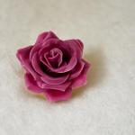 Kunstrozenbloemen met steel als kunstmatige decoratieve rozen van was, 10 roze rozenblaadjes als echt voor bloemstukken, bloemendecoratie, waxrozen als kunstrozen, begraafplaats, g