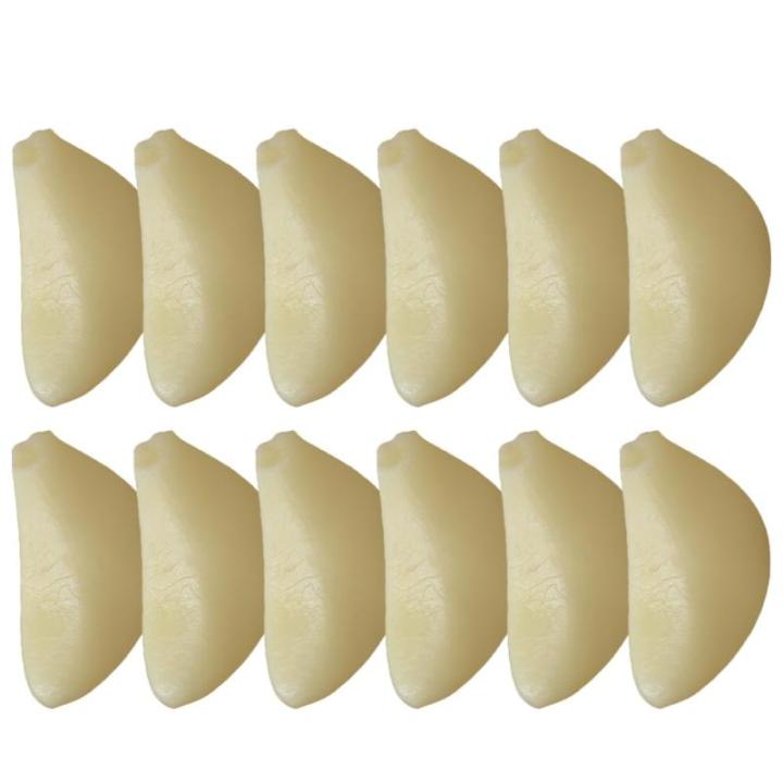 3 Sätze Simulierter Knoblauch Küchendekoartikel Simulierte Knoblauchzehen Nachgemachte Knoblauchflocken-Requisiten Simulation Gemüsedekor Gemüse-Foto-Requisite PVC 12 Stück * 