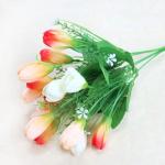Kunstblumen Künstliche Tulpenblumen, für Partys, Zuhause, Hochzeit, Dekoration, Geschenkidee zum Muttertag, Plastikblumentopf, Raumdekoration für jeden Anlass