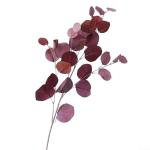 Eukalyptus-Stiele, künstliche Eukalyptusblätter, Stiele, künstliche Blumen für Zuhause, Büro, Blumenstrauß, Tafelaufsatz, Hochzeitsdekoration, Weihnachten (rot)