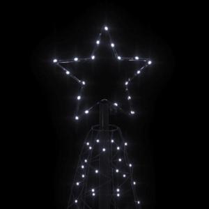LED kerstboom kerstboom lichtboom kerstdecoratie verlichting buiten verlicht lichtketting outdoor kegelvorm koud wit 200 leds 70x180 cm