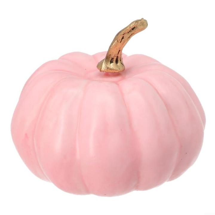 Künstlicher Jute-Kürbis für Thanksgiving-Dekoration, verschönern Sie mühelos die Herbstästhetik Ihres Hauses (Rosa)