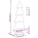 Metall Weihnachtsbaum für Dekorationen Tannenbaum Deko Weihnachtsbaum Tanne Metallbaum Weihnachtsdekorationen Weihnachtsdeko, Indoor und Outdoor,Schwarz 90 cm
