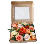 Künstliche Rose Blume für Hochzeit Party Dekoration Faux Seide Blumen mit Stiel