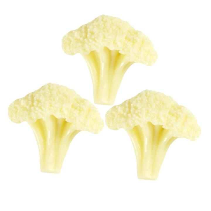 2 Sätze Blumenkohl Modell Simulation Grüner Brokkoli Gemüse Requisiten Grüne Accessoires Lebensechte Blumenkohl Verzierung Künstliches Gemüse Gemüse Ornament 3 Stück * 2