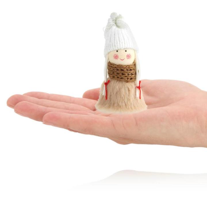 12x premium kerstboom engelen - kerstboomversieringen - sprookjesfiguur - Zweeds-Scandinavische decoratieve trollen