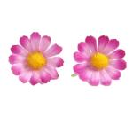 Kunstmadeliefjes, bloemkoppen, 50 stuks, , bloemkoppen, kleine bloemkoppen, decoratie, kleurrijke zijden bloemen voor bruiloft, feest, huis, doe-het-zelf knutselen, rozenpaars