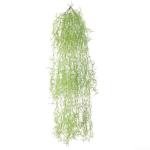 Groene plant muur opknoping kunst, realistisch ontwerp, perfect voor woonkamer, salontafel, balkon, gemaakt van kunststof materiaal, 107 cm x 5 cm grootte, woondecoratie