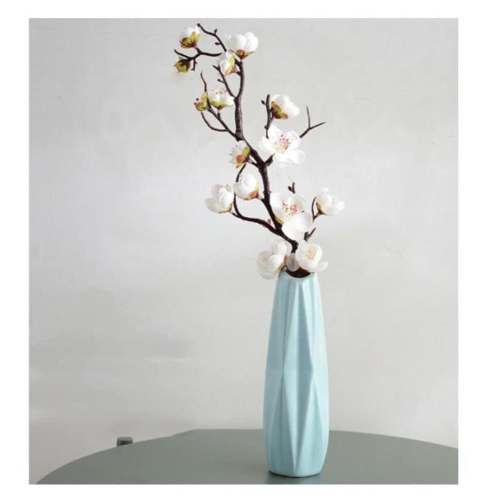 Kunstblumen Künstliche Blumen im Topf, künstliche Pflanzen für den Innenbereich, künstliche Blumenarrangements mit Porzellanvase als Herzstück für jeden Anlass