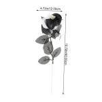 10St Schädel stieg Halloween-Blumen gotische Dekoration Rosenblumensträuße Halloween Party Halloween Spiele gefälschte Rose mit Rosenrequisite für Halloween Plastik