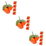 3 Sätze Simulation Orange Gefälschte Zitronen Obst Orange Spielzeug Dekorative Frucht Orange Küche Obst Photogratpy Requisiten Obst Fotografie Prop Obst Pflanzen 5 Stück * 3
