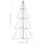 Weihnachtskegelbaum Weihnachtsbaum Lichterbaum Beleuchtet Dekobaum Weihnachtsdeko Lichterkette Beleuchtung 360 LEDs Indoor Outdoor 143x250cm